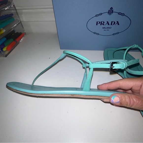 Prada Thong Summer Sandals Authentic 💯 size 38 - Picture 5 of 16